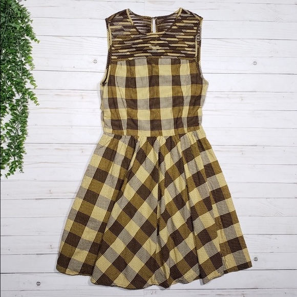 Fossil Madeline Fit & Flare Plaid Dress - Picture 4 of 13